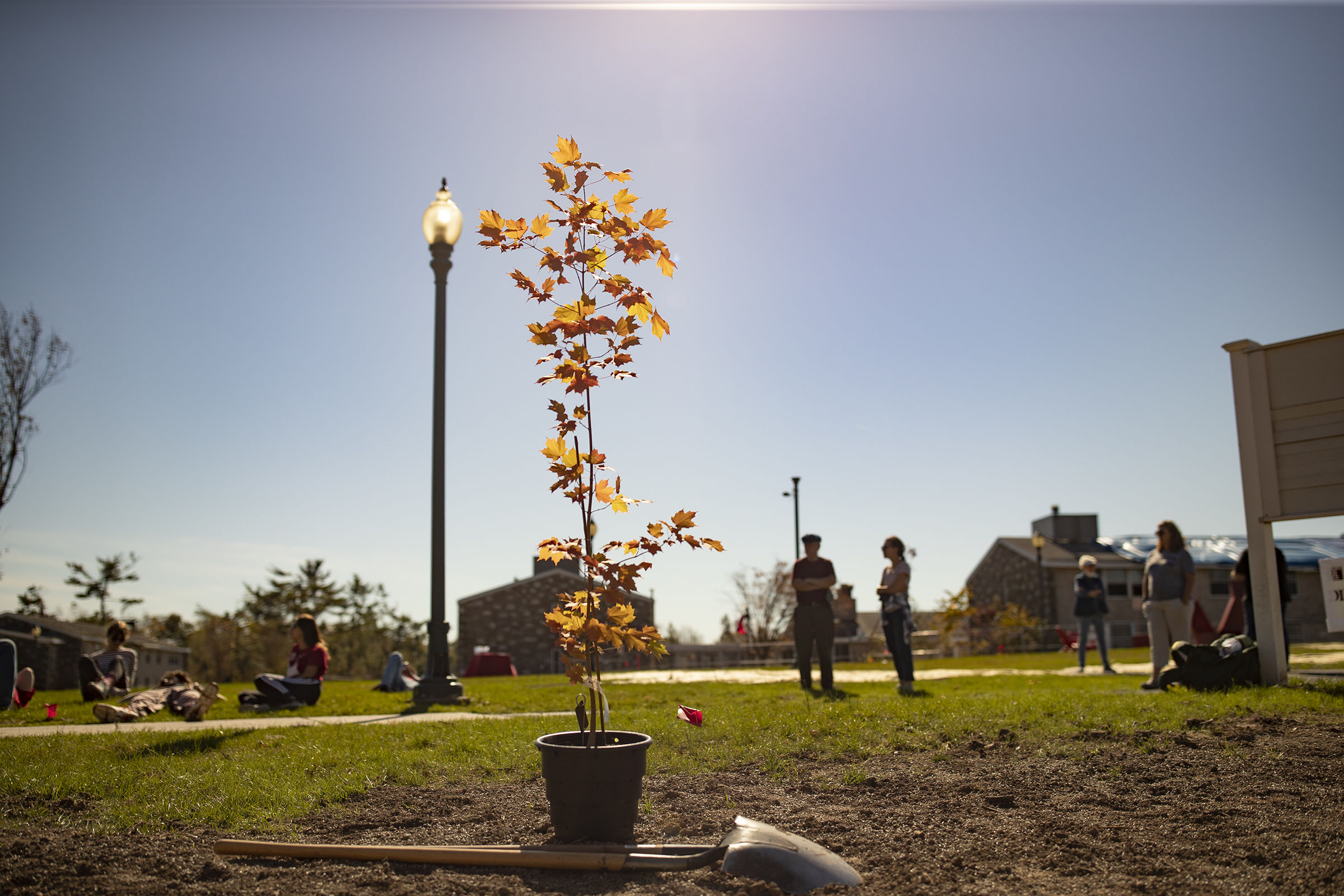 Lenape Nation of Pennsylvania Healing Ceremony at Temple Ambler - Tree Planting