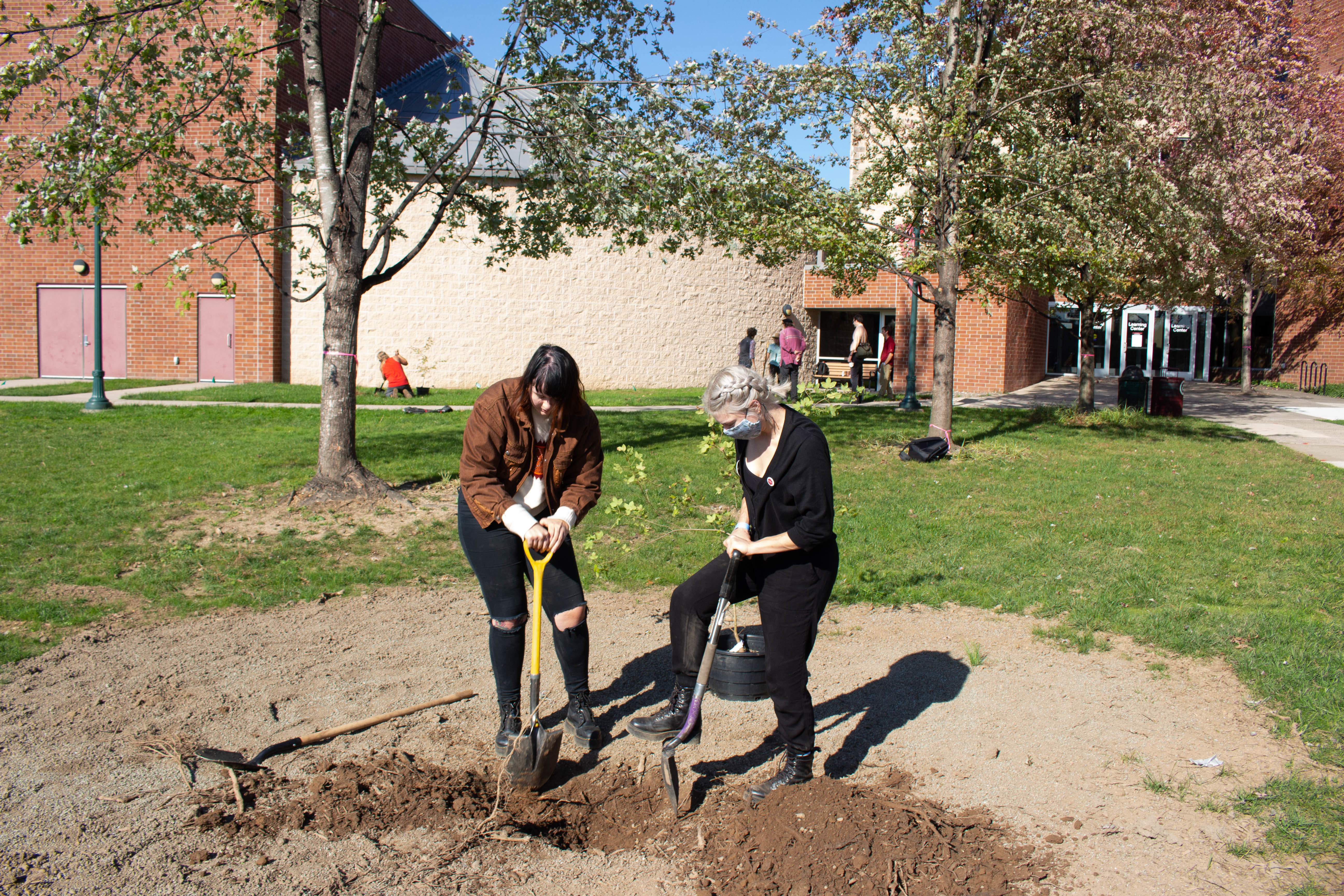 Lenape Nation of Pennsylvania Healing Ceremony at Temple Ambler - Tree Planting