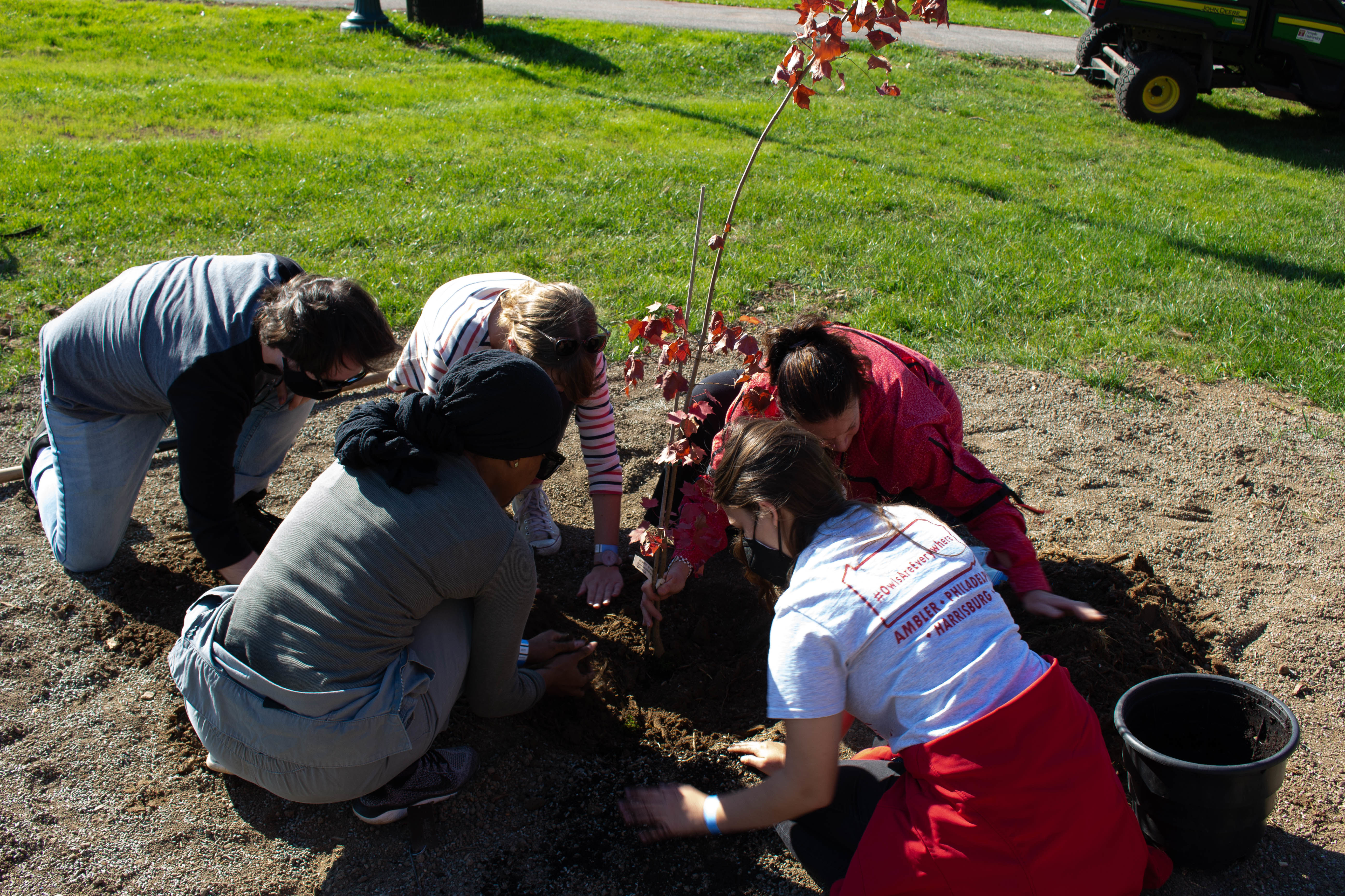 Lenape Nation of Pennsylvania Healing Ceremony at Temple Ambler - Tree Planting