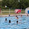 Students in the pool