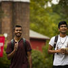 Students walking on Campus
