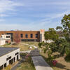 An aerial view of the Learning Center