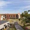 An aerial photograph of the Learning Center