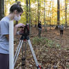 Researchers in the forest