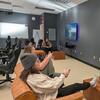 Students playing video games