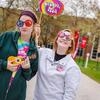 Students dressing up on campus