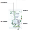 Layout of the greenhouse complex. Listing the Shade house, the hoop house the greenhouse and the head house
