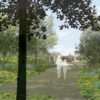 Another rendering of the woodland garden