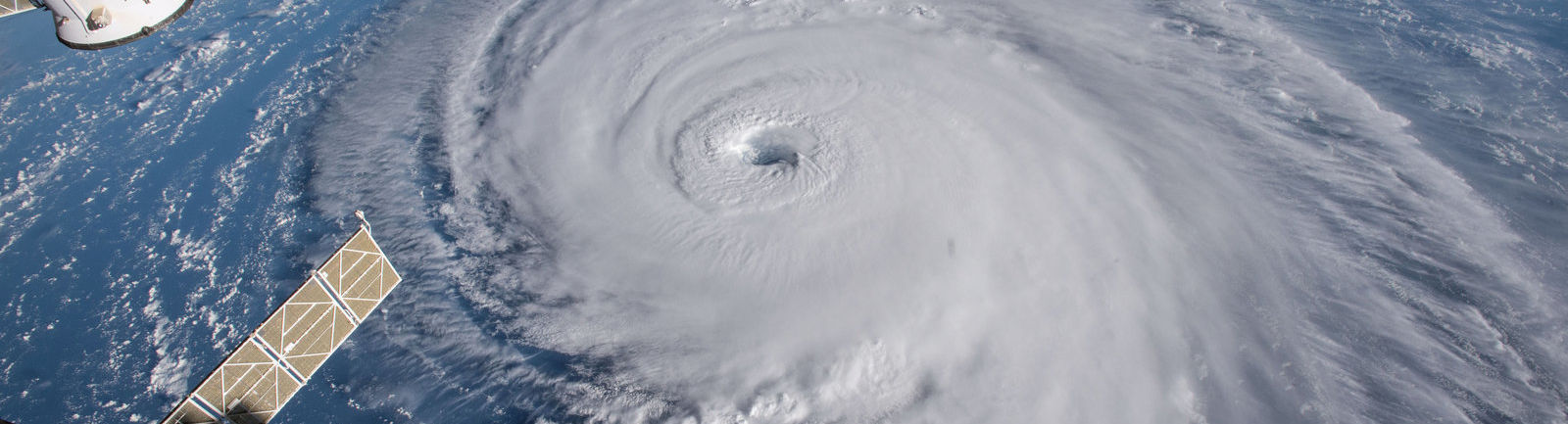 a hurricane as seen from space