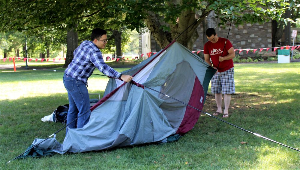 Setting Up a Tent