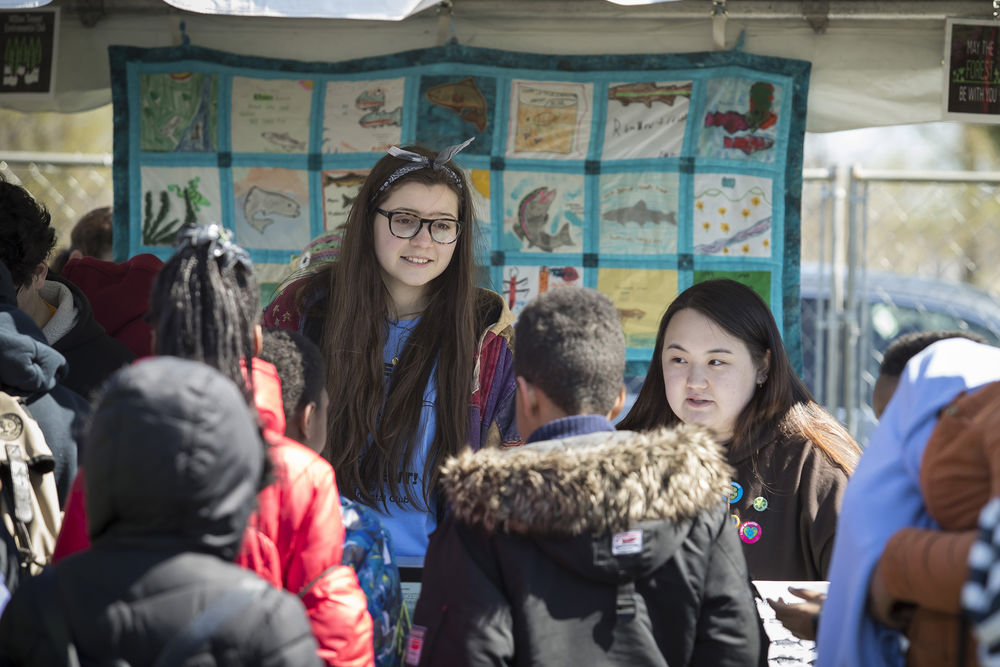 Students teach other students at Temple Ambler EarthFest
