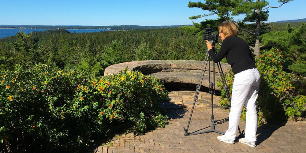 Karyl Evans filming 