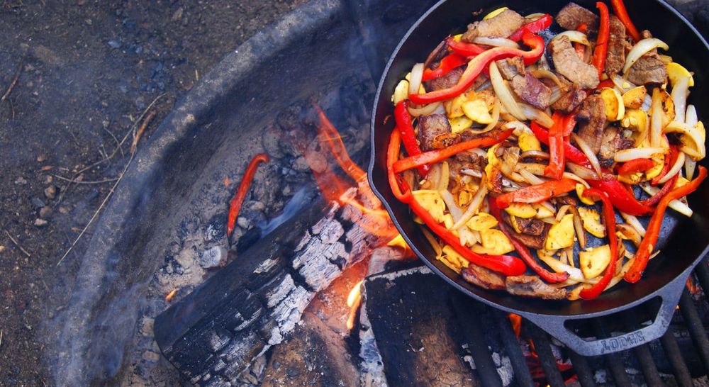 Camping and cooking