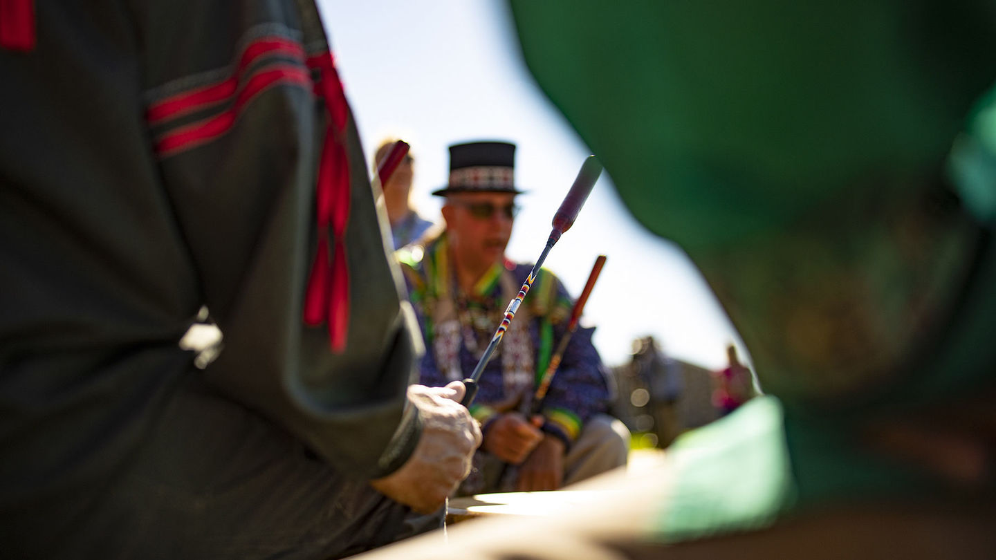 The Lenape Nation of Pennsylvania led a Healing Ceremony at Temple University Ambler.